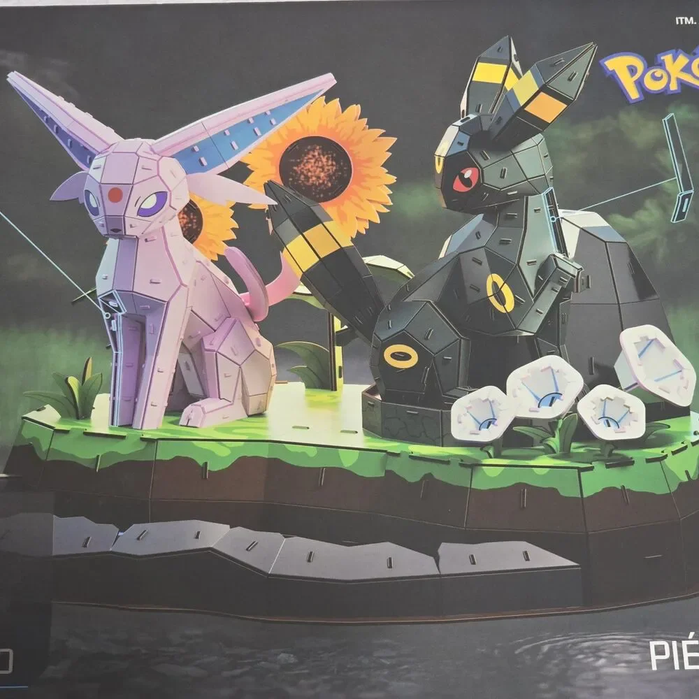 NEW - Pokemon 4D BUILD PUZZLE 452 Pieces - Espeon & Umbreon 3D Puzzle Model Kit